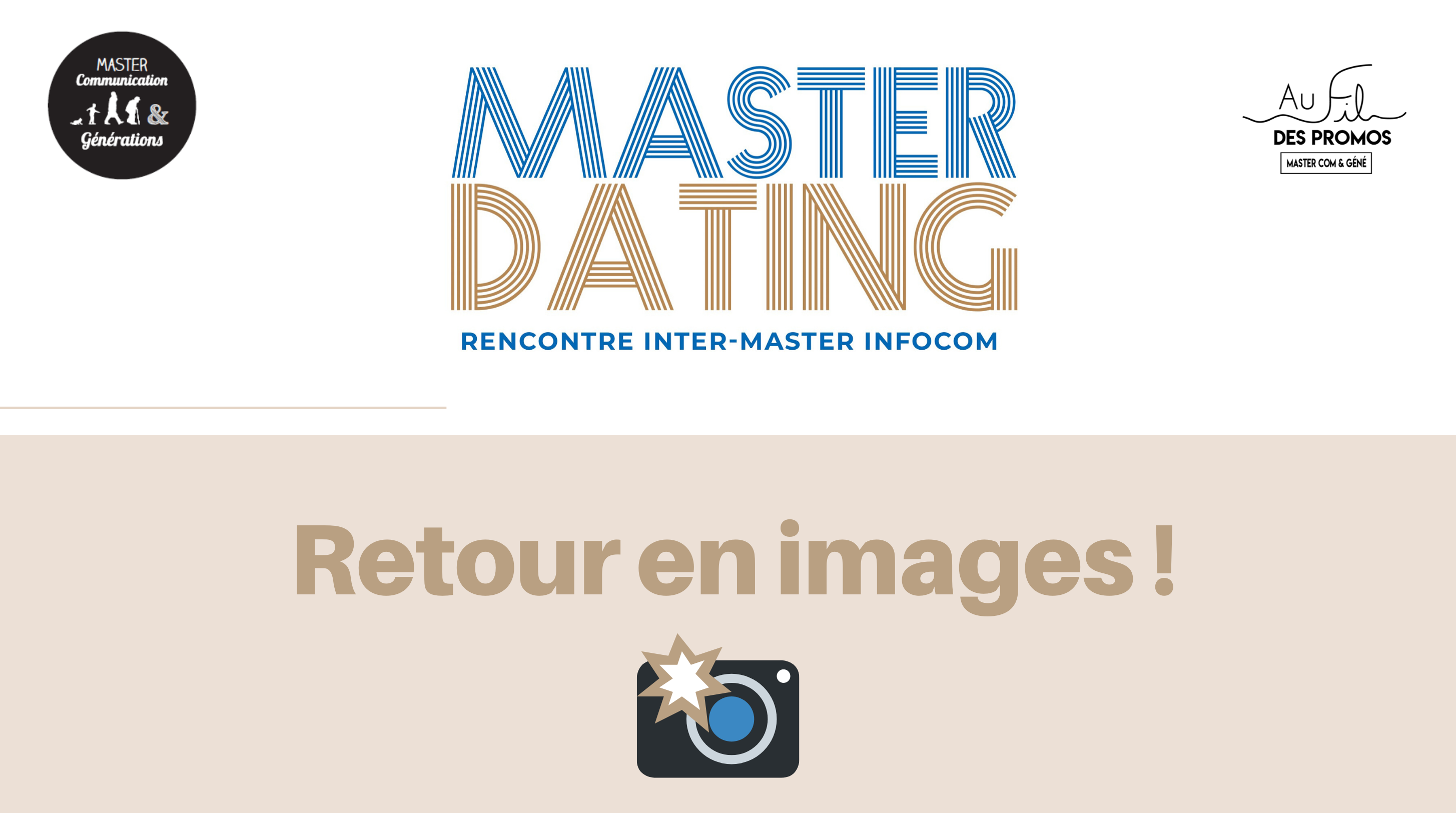 MASTER DATING : retour en images